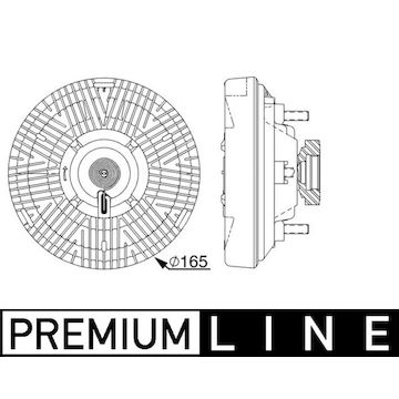 Spojka, větrák chladiče MAHLE ORIGINAL CFC 238 000P