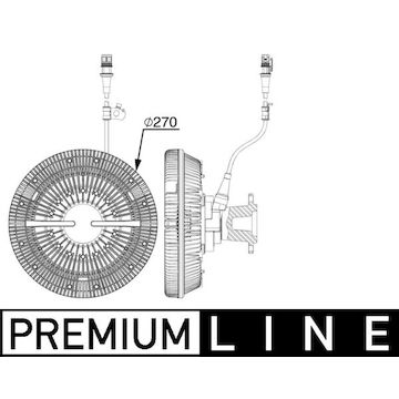 Spojka, větrák chladiče MAHLE ORIGINAL CFC 241 000P