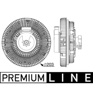 Spojka, větrák chladiče MAHLE ORIGINAL CFC 247 000P