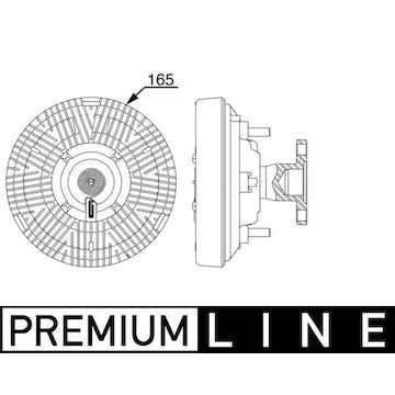 Spojka, větrák chladiče MAHLE ORIGINAL CFC 258 000P