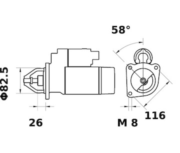 Startér MAHLE ORIGINAL MS 11