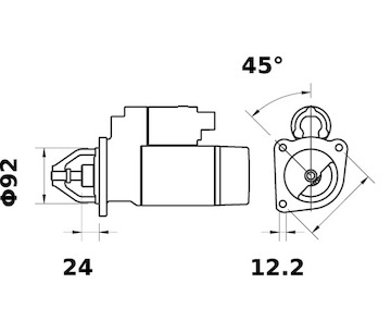 Startér MAHLE ORIGINAL MS 12