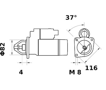 Startér MAHLE ORIGINAL MS 453