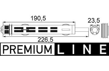 Sušárna, klimatizace MAHLE ORIGINAL AD 185 000P