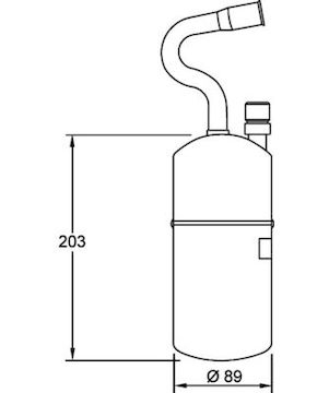 Sušárna, klimatizace MAHLE ORIGINAL AD 34 000S