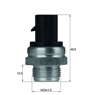 Teplotní spínač, větrák chladiče MAHLE ORIGINAL TSW 13D