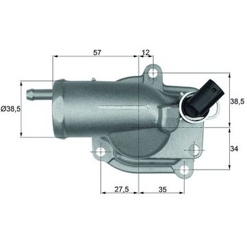 Termostat, chladivo MAHLE ORIGINAL TH 10 87