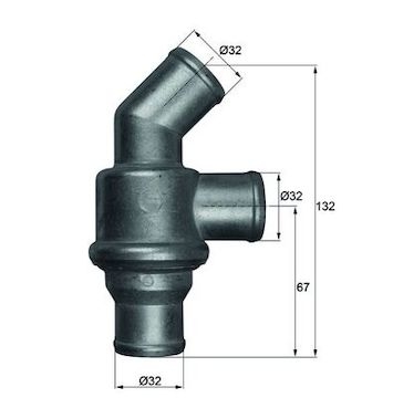 Termostat, chladivo MAHLE ORIGINAL TH 16 80