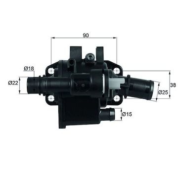 Termostat, chladivo MAHLE ORIGINAL TH 42 83