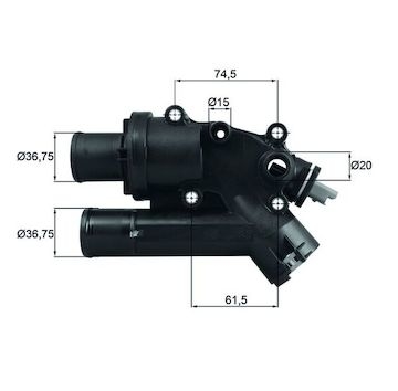 Termostat, chladivo MAHLE ORIGINAL TH 46 83