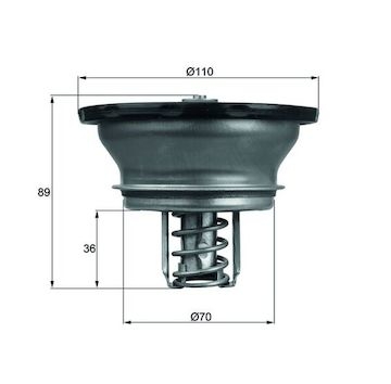 Termostat, chladivo MAHLE ORIGINAL THD 3 82