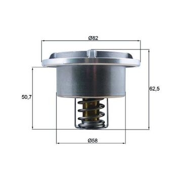 Termostat, chladivo MAHLE ORIGINAL THD 6 86