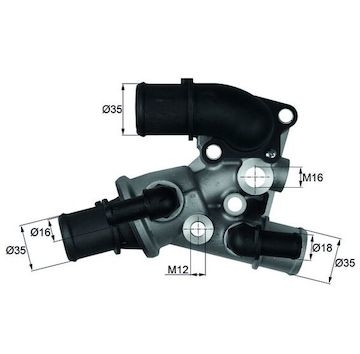 Termostat, chladivo MAHLE ORIGINAL TI 117 80D