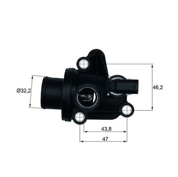 Termostat, chladivo MAHLE ORIGINAL TI 12 87