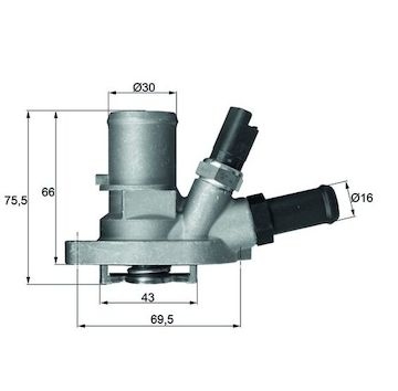 Termostat, chladivo MAHLE ORIGINAL TI 149 88