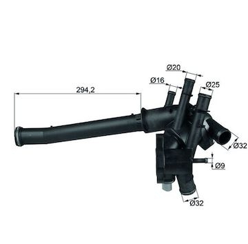 Termostat, chladivo MAHLE ORIGINAL TI 19 109