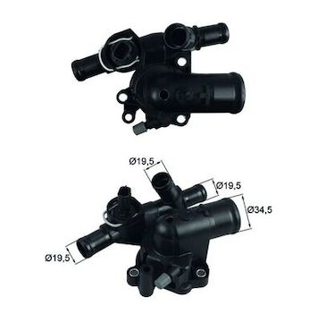 Termostat, chladivo MAHLE ORIGINAL TI 248 83