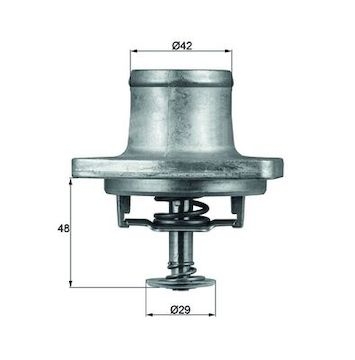 Termostat, chladivo MAHLE ORIGINAL TI 48 80D