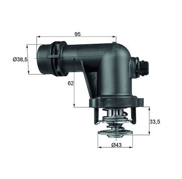 Termostat, chladivo MAHLE ORIGINAL TM 15 105