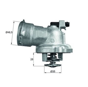 Termostat, chladivo MAHLE ORIGINAL TM 28 87