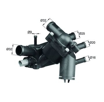 Termostat, chladivo MAHLE ORIGINAL TM 5 109