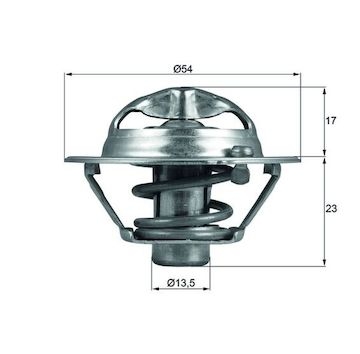 Termostat, chladivo MAHLE ORIGINAL TX 118 82D