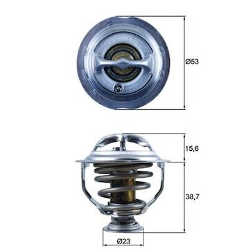 Termostat, chladivo MAHLE ORIGINAL TX 123 95D