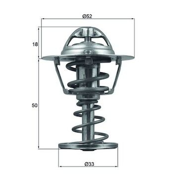 Termostat, chladivo MAHLE ORIGINAL TX 126 82D