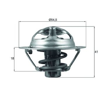 Termostat, chladivo MAHLE ORIGINAL TX 162 82D