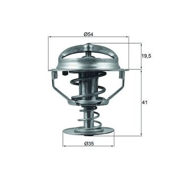 Termostat, chladivo MAHLE ORIGINAL TX 164 82D