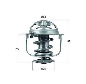 Termostat, chladivo MAHLE ORIGINAL TX 165 88D