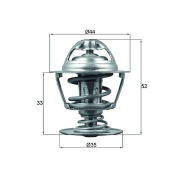 Termostat, chladivo MAHLE ORIGINAL TX 173 88D