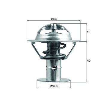 Termostat, chladivo MAHLE ORIGINAL TX 180 86D