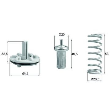 Termostat, chladivo MAHLE ORIGINAL TX 183 80D