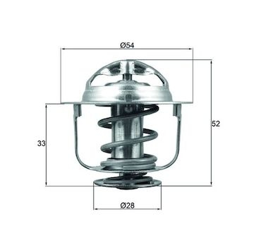 Termostat, chladivo MAHLE ORIGINAL TX 198 88D