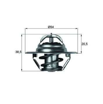 Termostat, chladivo MAHLE ORIGINAL TX 3 87D