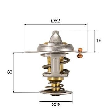 Termostat, chladivo MAHLE ORIGINAL TX 327 92D