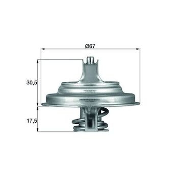 Termostat, chladivo MAHLE ORIGINAL TX 54 83D