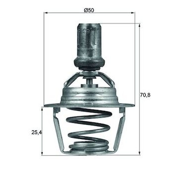 Termostat, chladivo MAHLE ORIGINAL TX 66 86D