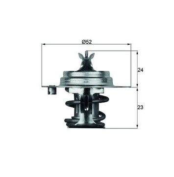 Termostat, chladivo MAHLE ORIGINAL TX 7 88D