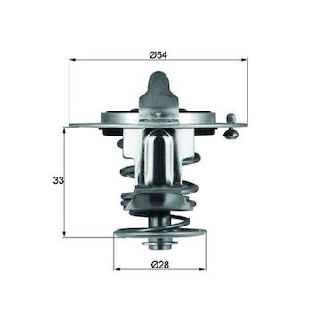 Termostat, chladivo MAHLE ORIGINAL TX 72 82