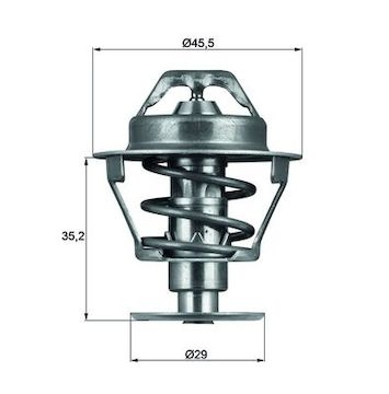 Termostat, chladivo MAHLE ORIGINAL TX 81 89D