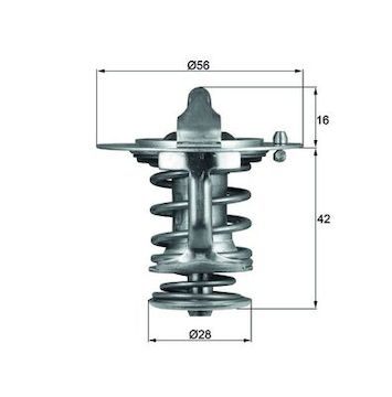 Termostat, chladivo MAHLE ORIGINAL TX 83 76D