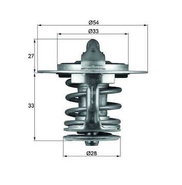 Termostat, chladivo MAHLE ORIGINAL TX 84 77