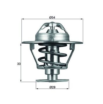 Termostat, chladivo MAHLE ORIGINAL TX 86 76D