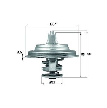 Termostat, chladivo MAHLE ORIGINAL TX 97 79D