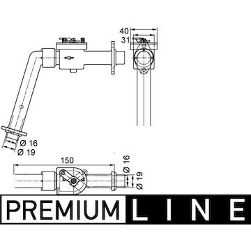 Termostat MAHLE ORIGINAL CV 7 000P