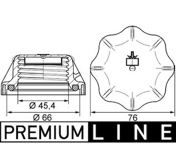 Uzavírací víčko, nádoba chladiva MAHLE ORIGINAL CRB 20 000P