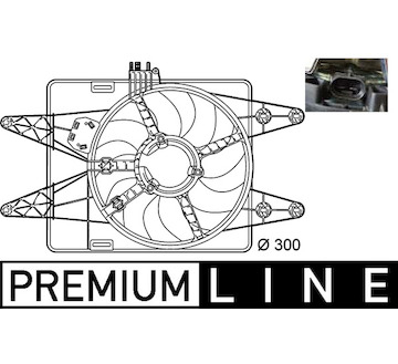 Větrák, chlazení motoru MAHLE ORIGINAL CFF 144 000P