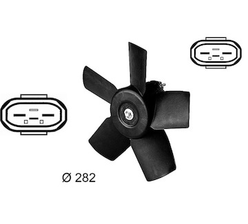 Větrák, chlazení motoru MAHLE ORIGINAL CFF 18 000S